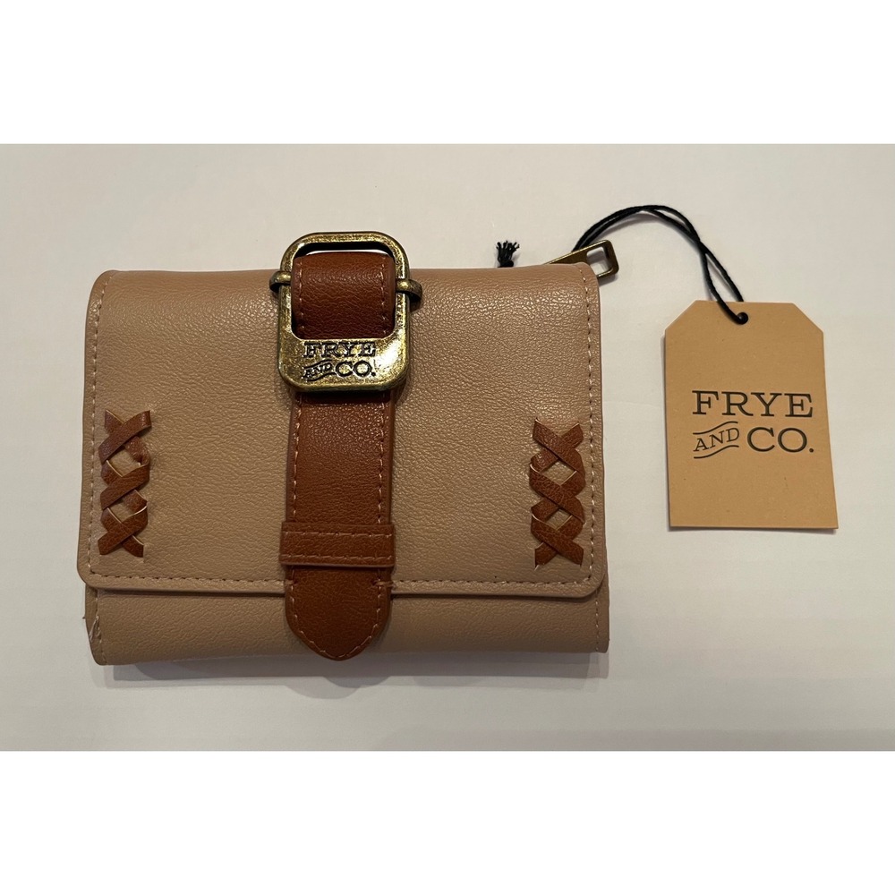 Frye and Co Roebuck Tri-Fold Olivia Wallet Brown Western NWT